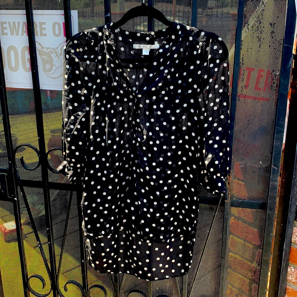Polka dot blouse